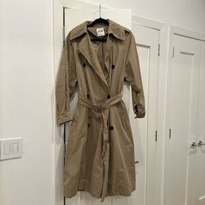 Zara oversized trench coat sz s